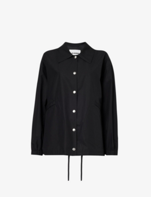 Jil Sander Black Logo-print Jacket In 1