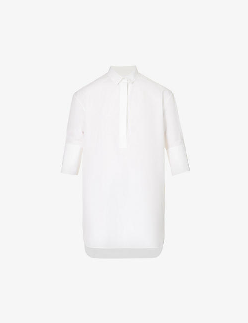 JIL SANDER: Friday slim-fit cotton-poplin shirt