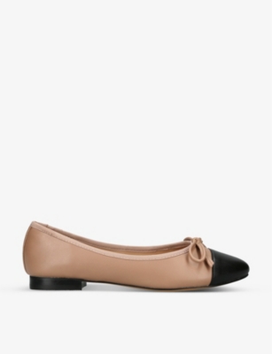 STEVE MADDEN: Ellison 166 contrast-panel leather pumps