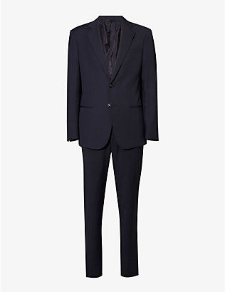 GIORGIO ARMANI: Double-breasted patch-pocket regular-fit wool suit