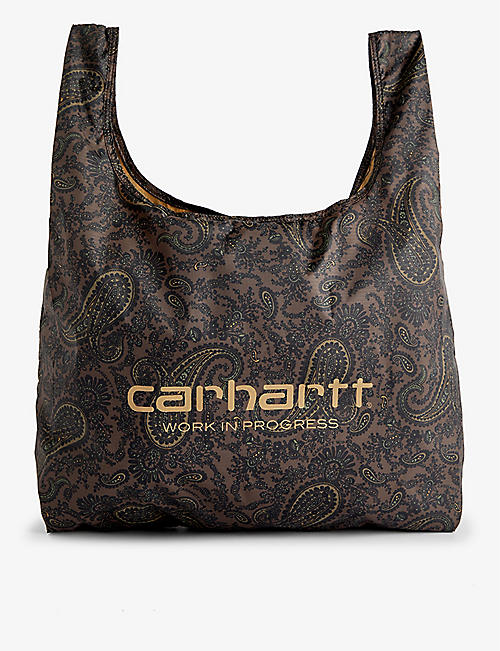 CARHARTT WIP: Paisley Shopping Bag recycled-polyester tote bag