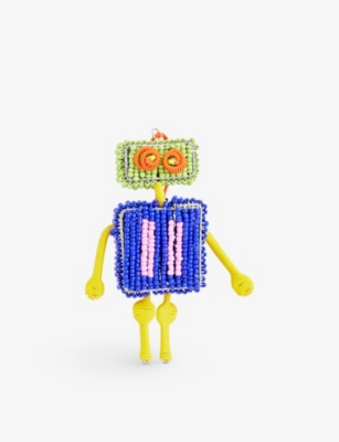 SELFRIDGES EDIT: Robot metal and glass Christmas decoration 10cm