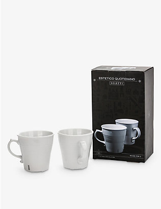 SELETTI: Selab Estetico Quotidiano set of two porcelain mugs
