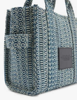 Marc Jacobs The Monogram Tote Bag In Sun Faded Denim ModeSens