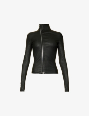 Rick Owens Gary Jacket In Stretch Fabric In Black