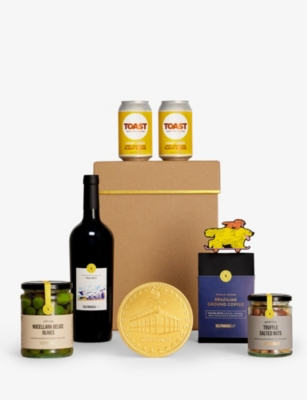 SELFRIDGES SELECTION - Beer, wine and snacks gift box - 7 items ...