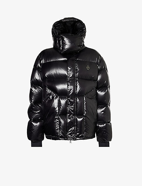 A COLD WALL: Alto brand-plaque relaxed-fit shell-down jacket