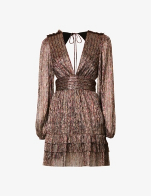 Rebecca Vallance Claude Mini Dress In Metallic