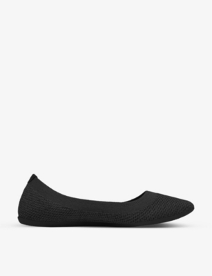 Shop Allbirds Womens Jet Black Tree Breezers Woven Pumps