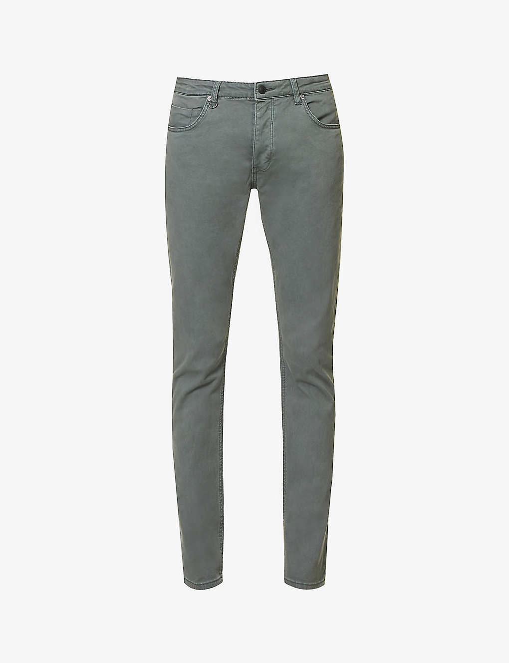 Shop Neuw Lou Brand-patch Slim-fit Stretch-denim Jeans In Washed Pine