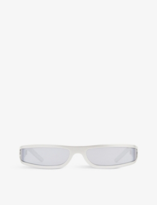 RICK OWENS - Fog rectangular-frame sunglasses | Selfridges.com