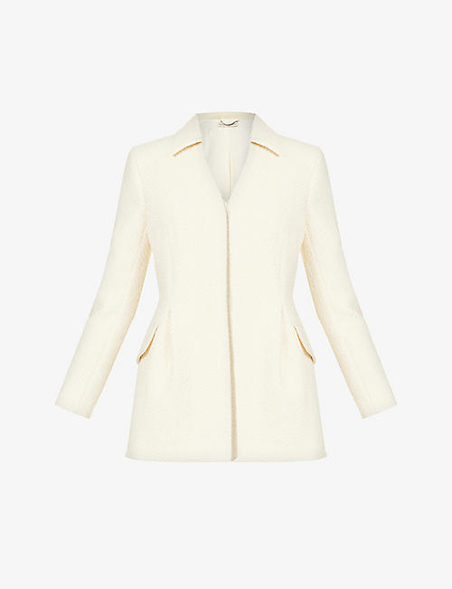 EMILIA WICKSTEAD: Aideen textured cotton-blend jacket
