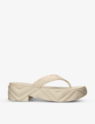 Gucci flat hot sale sandals women