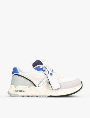 OFF-WHITE C/O VIRGIL ABLOH: Runner A leather and mesh low-top trainers