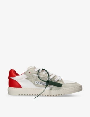 Off-White c/o Virgil Abloh Leather Vulcanized Low-top Sneakers in