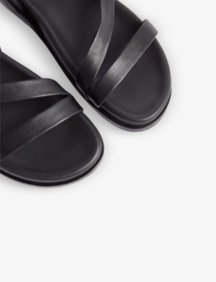 Black Gaia Asymmetric Strappy Sandal, WHISTLES