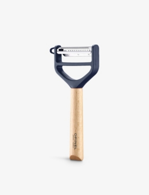 OPINEL: T-duo stainless-steel and beechwood peeler