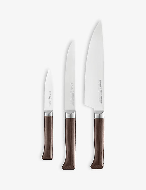 OPINEL: Les Forges 1890 Trio set-of-three stainless-steel knives