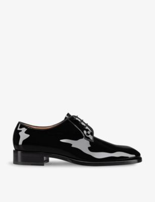 CHRISTIAN LOUBOUTIN: Chambeliss patent-leather Derby shoes
