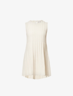 reformation ezra cotton knit mini dress Organic cotton Color:Dusty Turquoise Slip dress Dusty Rose Bridesmaid Dress short sleeves