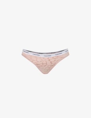 CALVIN KLEIN Modern branded stretch lace briefs Selfridges