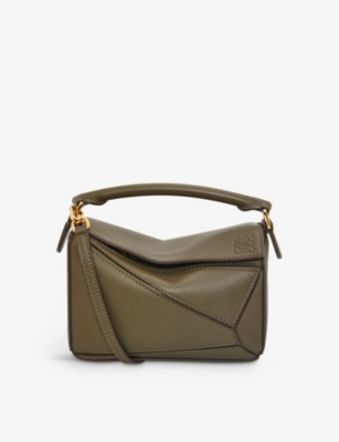 LOEWE Puzzle mini leather cross body bag Selfridges