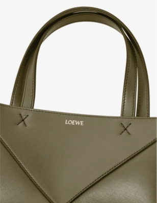LOEWE: Puzzle Fold mini leather tote bag