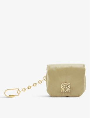 LOEWE: Puffer Goya clip-on leather bag charm