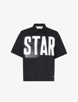 Alyx Mark Flood Text-print Shirt In Black