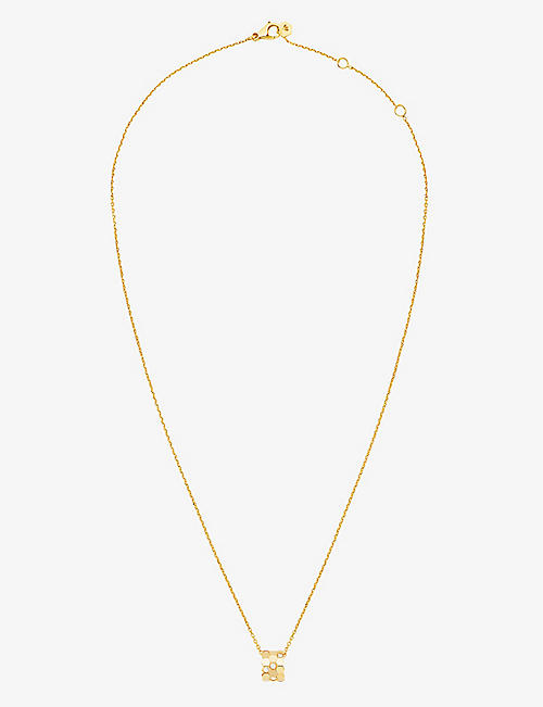 CHAUMET: Bee My Love 18ct yellow-gold and 0.6ct diamonds pendant necklace
