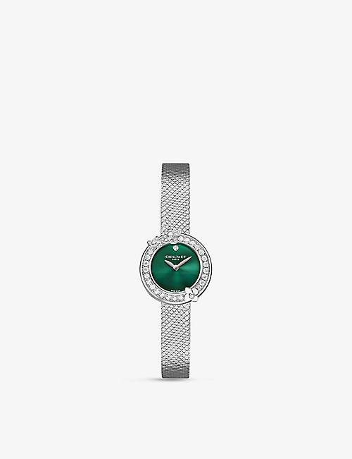 CHAUMET: Hortensia Eden stainless-steel and 0.56ct diamond quartz watch