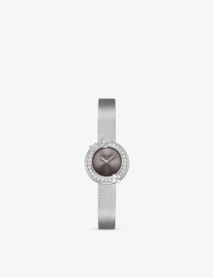 Hortensia Eden stainless steel and 0.56ct diamond quartz watch