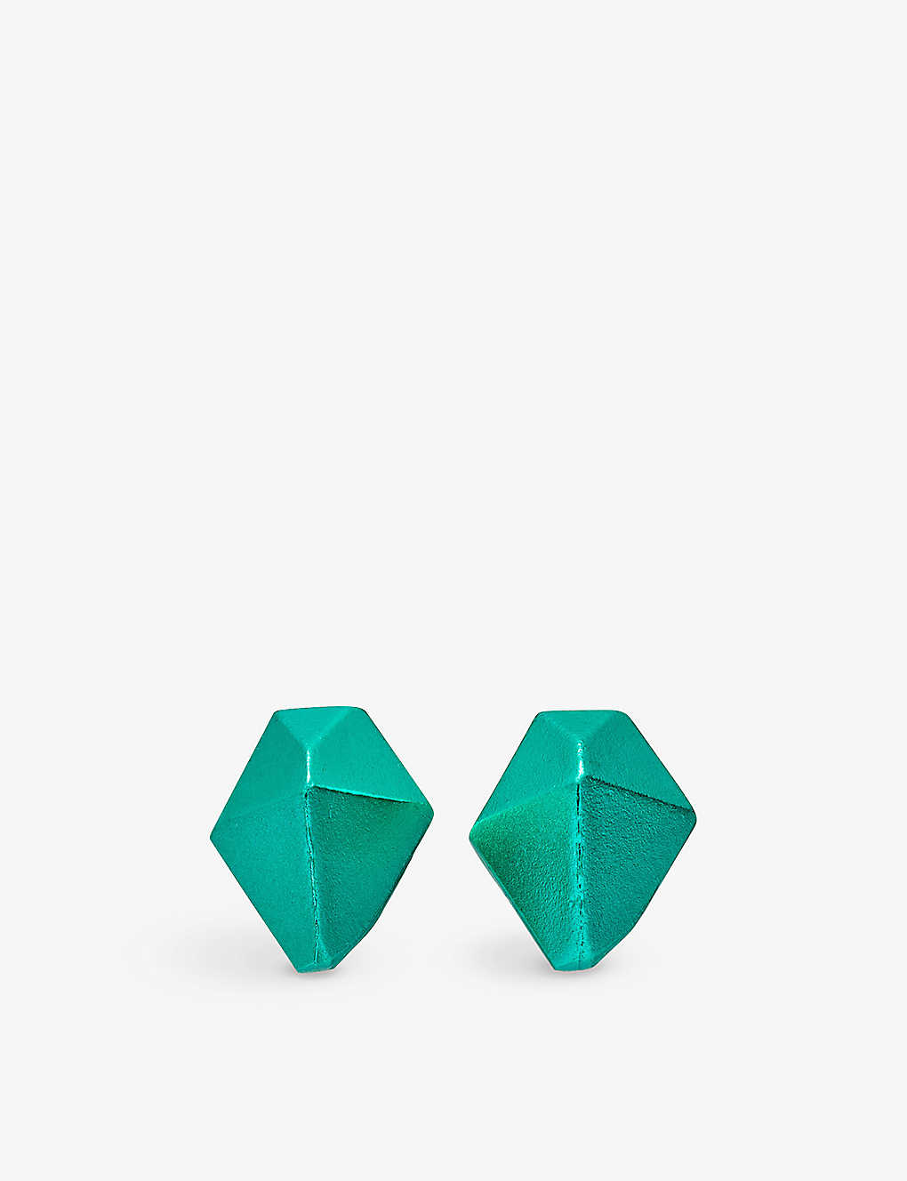 La Maison Couture The Rock Hound Hotrocks Recycled Sterling-silver Stud Earrings In Green