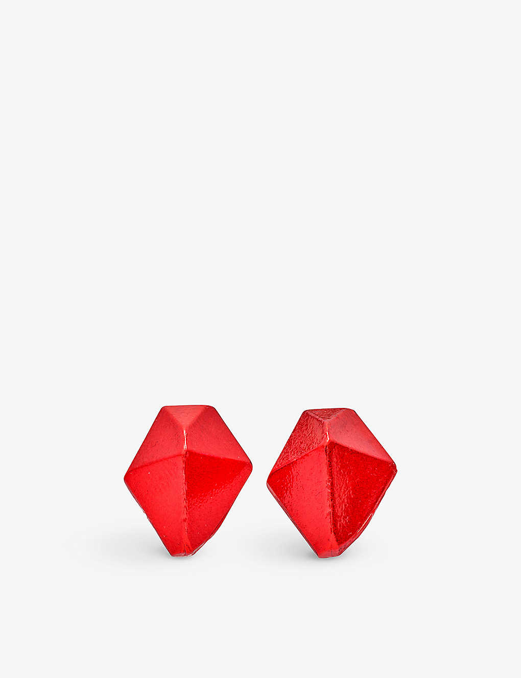 La Maison Couture Womens Red The Rock Hound Hotrocks Recycled Sterling-silver Stud Earrings