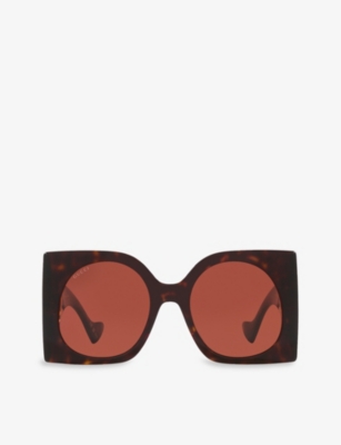 Gucci Gg1254s Havana Sunglasses In Brown