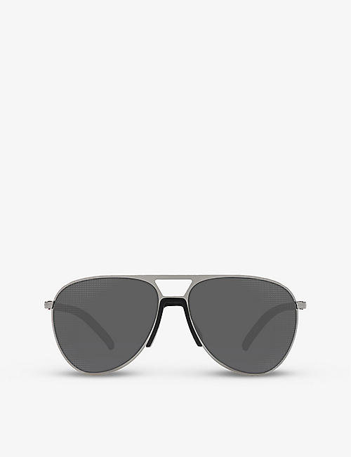 PRADA LINEA ROSSA: PS 51XS Linea Rossa pilot-frame metal sunglasses