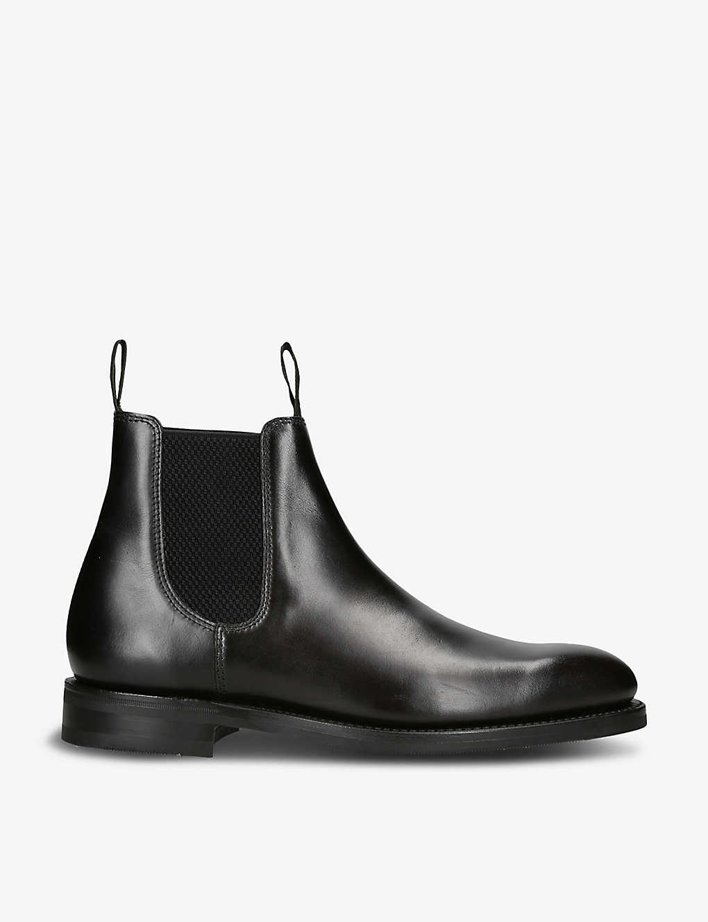 Loake Mens Black Emsworth Leather Chelsea Boots