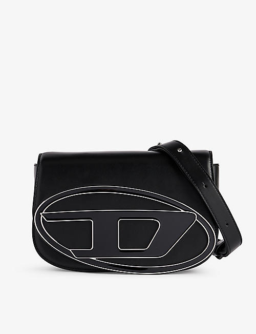 DIESEL: Brand-hardware leather shoulder bag