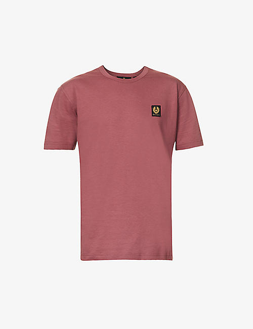 BELSTAFF：品牌贴片平纹针织棉 T 恤
