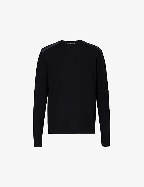 BELSTAFF: Kerrigan shoulder-panel wool-knit jumper