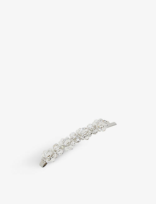 SIMONE ROCHA: Flower crystal and brass hairclip