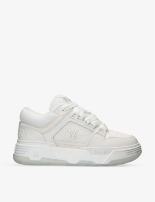 Amiri Mens White Ma-1 Leather And Mesh Low-top Trainers