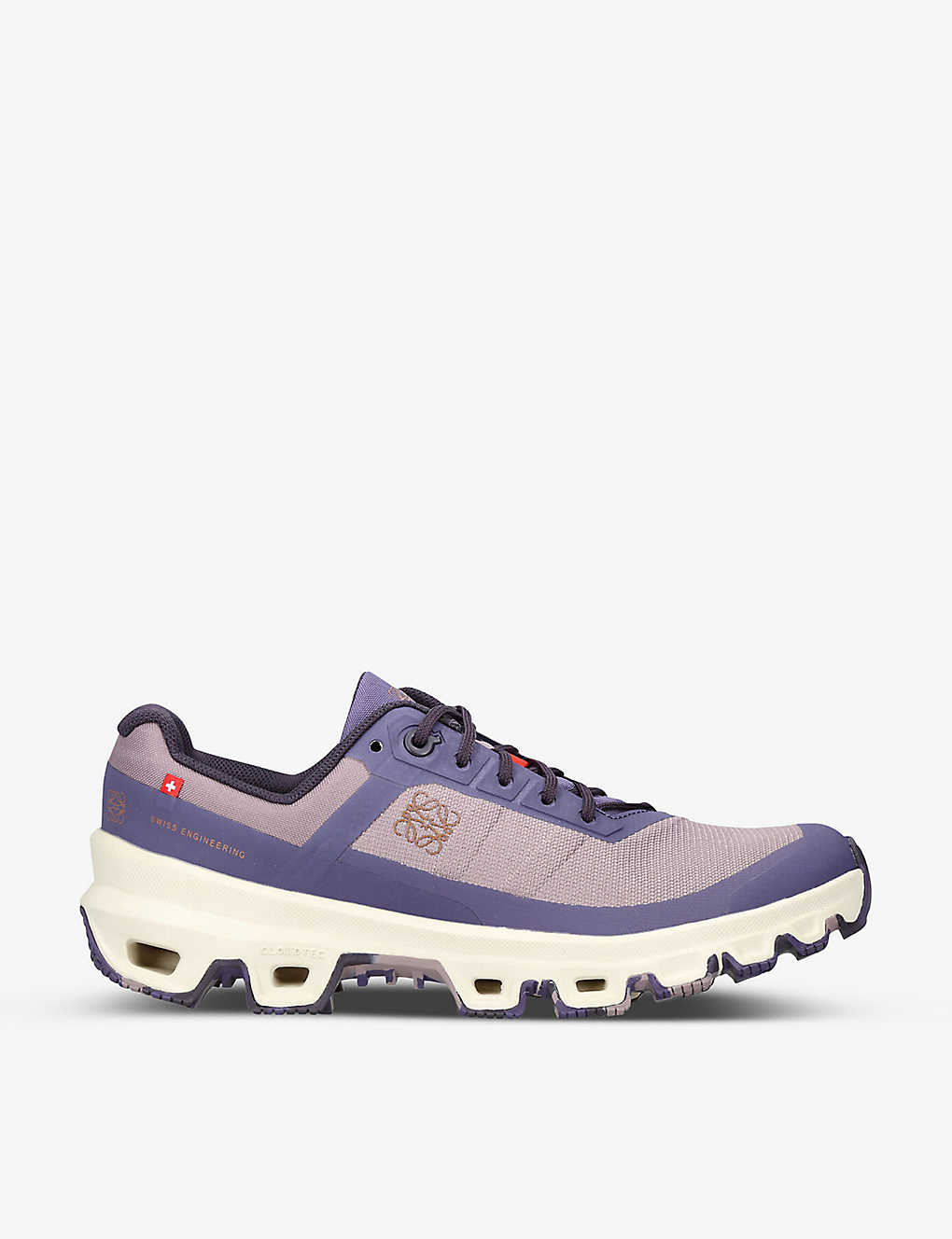 Shop Loewe X On-running Cloudventure Low-top Recycled-polyester Blend Trainers In Viola