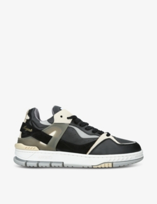 AXEL ARIGATO - Astro contrast-panel leather mid-top trainers ...