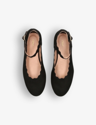 CHLOE: Chloé leather ballet pumps 6-9 years