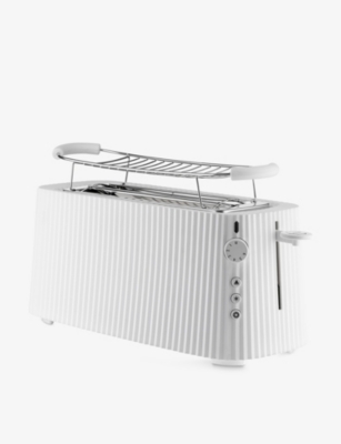 Alessi Plisse Stainless Steel Two-slice Toaster Nocolor In White