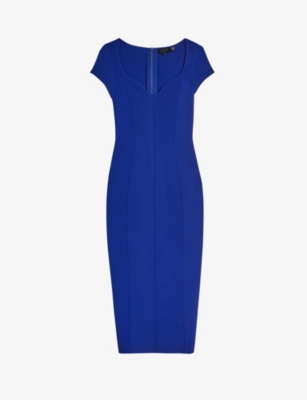 Ted Baker Alixis Midi Dress In Blue