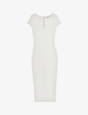 Ted Baker Alixis Midi Dress In White