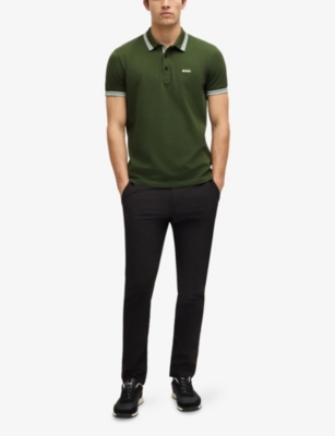Hugo Boss Paddy Pro Polo Shirt In Open Green