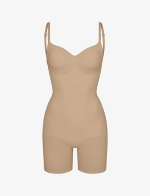 SKIMS Fits Everybody Cami Thong Bodysuit in Brown